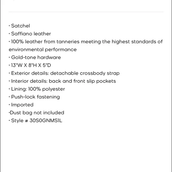 EUC Michael Kors “Carmen” Satchel - Picture 14 of 14